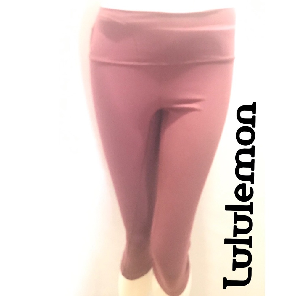 Pink work out cropped leggings
